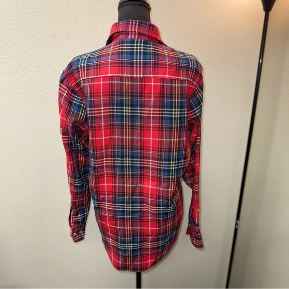 Vintage High Sierra by Mervyn's Red Plaid Flannel Shirt. Unisex. Medium - Picture 3 of 7